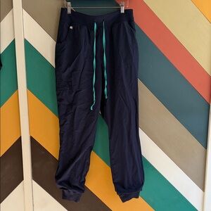 Navy Blue Figs Jogger Pants